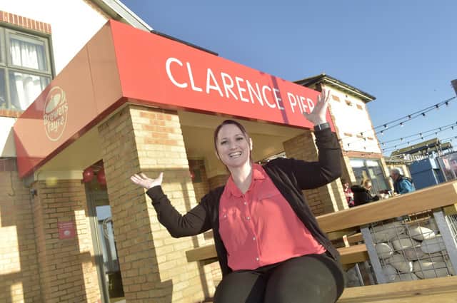 Clarence Pier Brewers Fayre officially reopened on February 6, 2023. 
Pictured: Kelly Windebank, general manager of Clarence Pier Brewers Fayre.
Picture: Sarah Standing