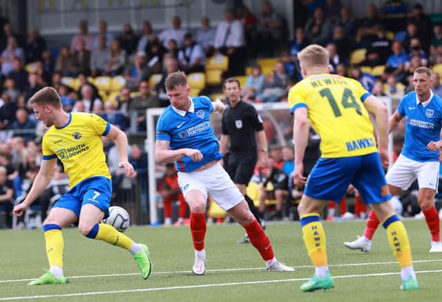 Last weekend's 5-2 victory at the Hawks represents Pompey's most recent friendly following the cancellation of a fixture with Crystal Palace. Picture: Paul Collins