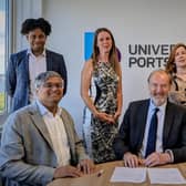 The University of Portsmouth signs new partnership with Hampshire Chamber of Commerce. Picture - supplied.