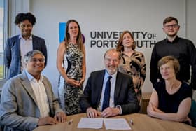The University of Portsmouth signs new partnership with Hampshire Chamber of Commerce. Picture - supplied.