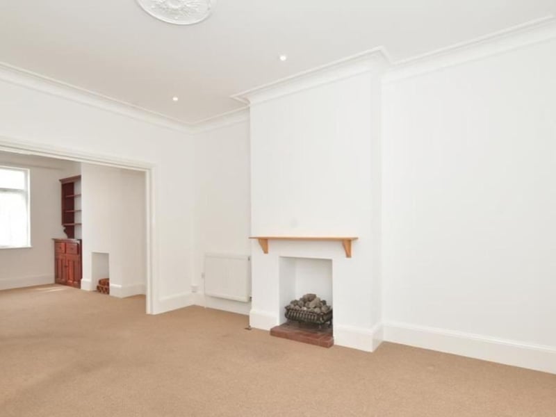The property comes with two reception rooms, three bedrooms and a bathroom.