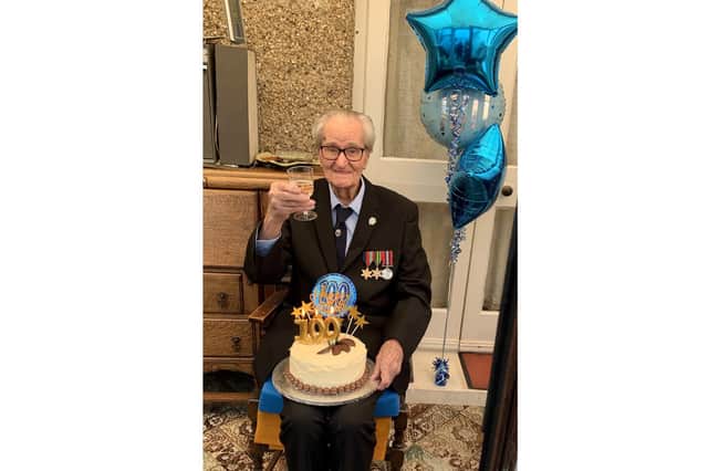 Tom Brown on his 100th Birthday on October 17, 2020.