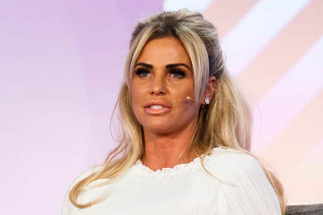 Katie Price. Picture: Tristan Fewings/Getty Images