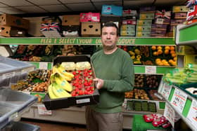 Andrew Price, owner of Wellington Way Greengrocers is pictured in his shop and is speaking out about problems with the street and the amount of closed shops. Picture: Sam Stephenson