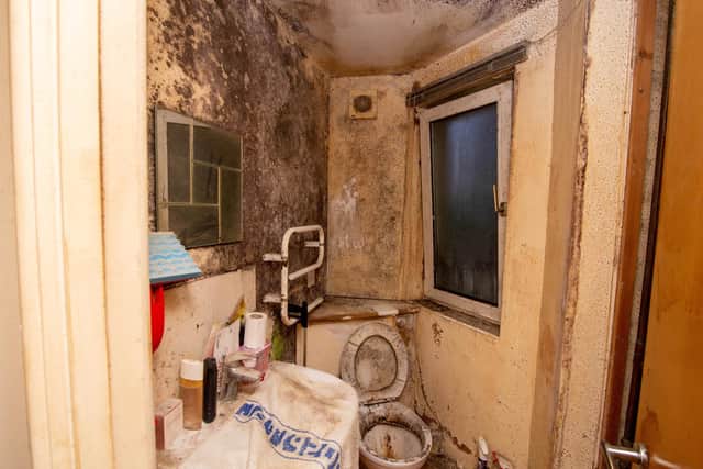Excessive mould in one of the apartment bathrooms shocked the city. Picture: Habibur Rahman