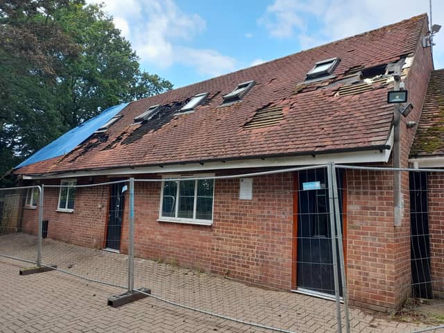 Fair Ways School in Swanwick after fire in July 2021