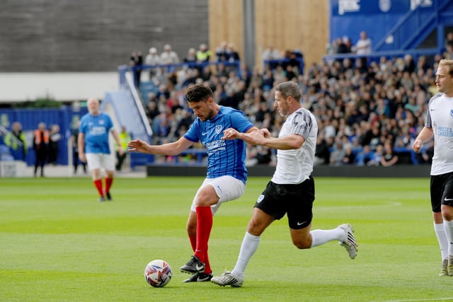 Pompey Legends v Alan Knight Celebrity XI in a charity fundraising match at Fratton Park on Bank Holiday Monday. Picture: Sarah Standing