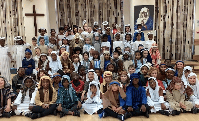 Students in KS1 at Corpus Christi Catholic Primary School, North End, have put on a nativity performance. Picture: Submitted