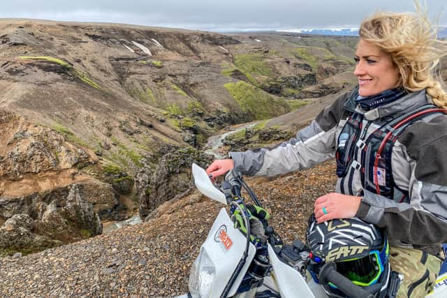 Vanessa Ruck, The Girl on a Bike in Iceland