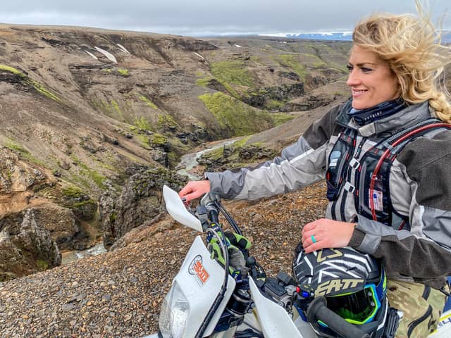 Vanessa Ruck, The Girl on a Bike in Iceland