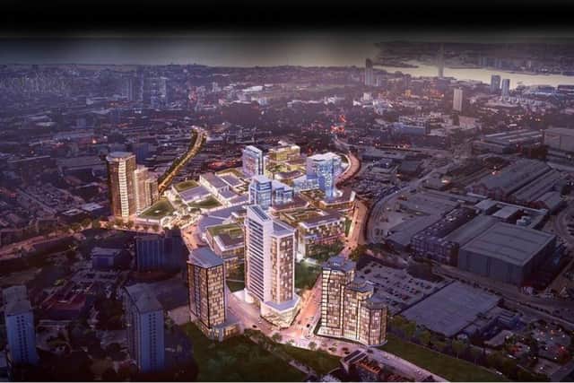 An image of plans for the Northern Quarter scheme from 2017 that were since scrapped.

Picture released February 2017