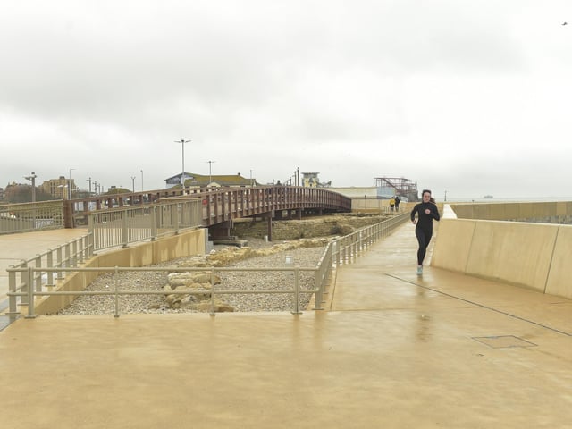 Sea defences in Southsea seafront have reopened