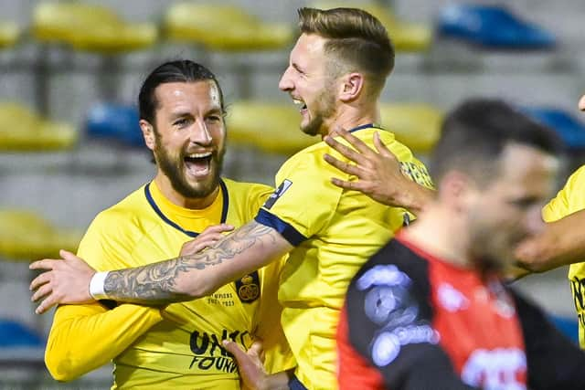 Former Pompey favourite Christian Burgess continues to star for Royale Union Saint-Gilloise, who lead the Belgium Pro League. Picture: LAURIE DIEFFEMBACQ/BELGA MAG/AFP via Getty Images