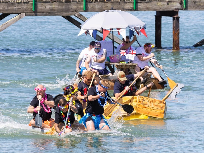 Jolly Roger Raft Race in Gosport on Saturday August 1