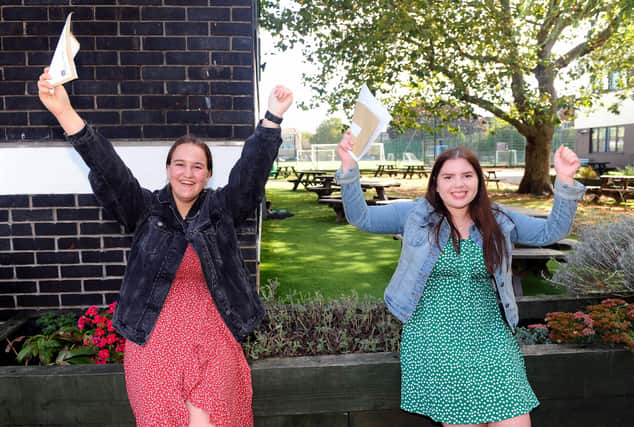 Lily Robson,16 (right), said she became concerned about the grading process after seeing what had happened with A-level results.

Picture: Sarah Standing