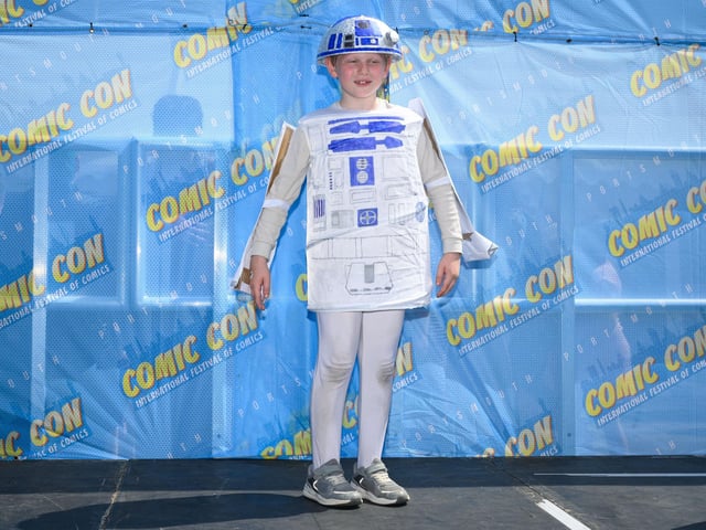 Pictured is: The Children's best dressed Comic Con character competition. Picture: Keith Woodland (110521-224)