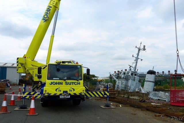 Dive survey of HMS Bronington. Pic Phil Owen