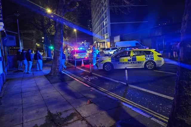 Tower block fire at The Hard early on Friday morning