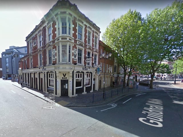 V Bar used to be open in 2011 but is now Guildhall Village