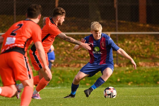 USP's Vinny McGee in possession. Picture: Keith Woodland