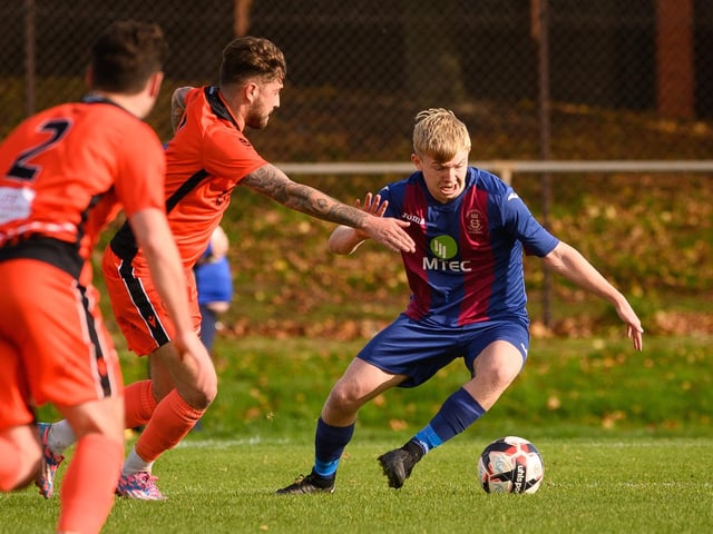 USP's Vinny McGee in possession. Picture: Keith Woodland