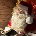 Father Christmas in his grotto.