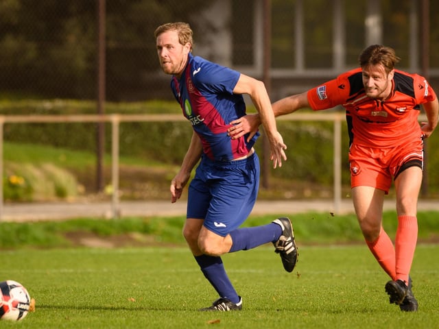 US Portsmouth's Simon Woods, left. Picture: Keith Woodland
