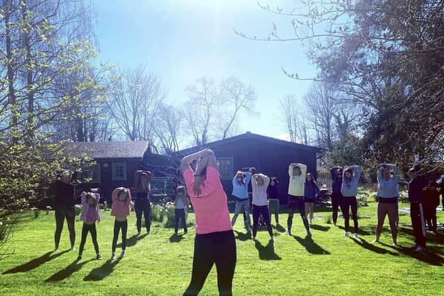 Gemma leading her Nature Blast intervention