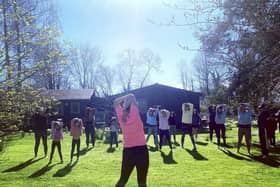 Gemma leading her Nature Blast intervention