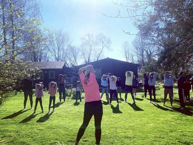 Gemma leading her Nature Blast intervention