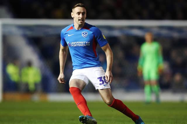 Left-back Brandon Haunstrup left Fratton Park in the summer of 2020 in the hunt for regular first-team football. Picture: Joe Pepler