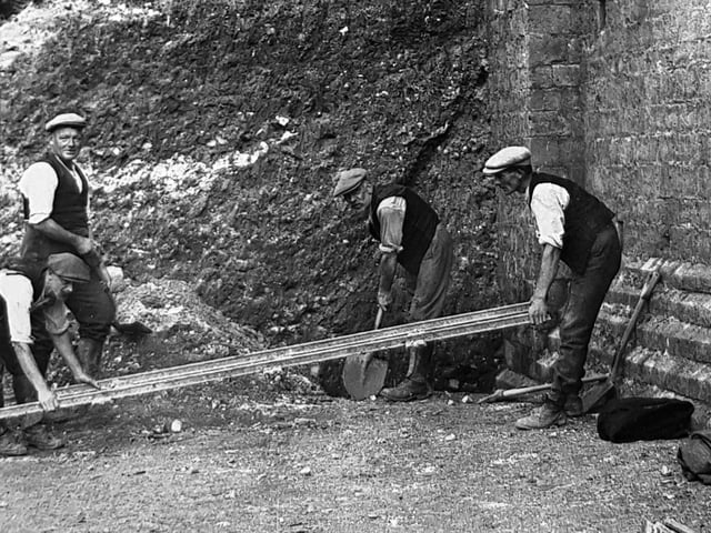 Portchester Castle being excavated circa 1930. Picture: The News, Portsmouth