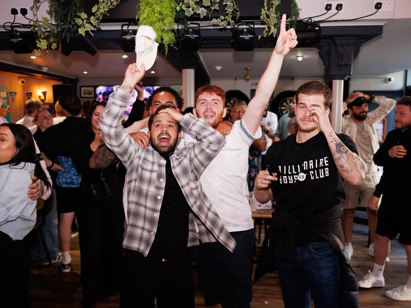 Celebrations at the Lord John Russell. Picture: Marcin Jedrysiak