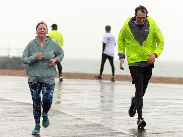 Competitors in the Southsea parkrun. Picture: Keith Woodland (010421-57)