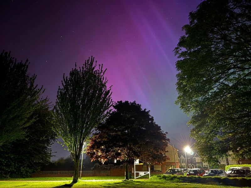 The Northern Lights seen over Portsmouth overnight. Picture: Marcin Jedrysiak.