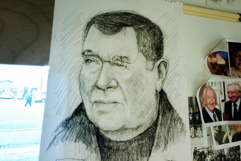 One of the people who Pete has drawn in his studio