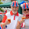 Roger Harris, 72, and Fiona Harris, 70, at the Cams Bay Close street party in Fareham Picture: Mike Cooter (030622)