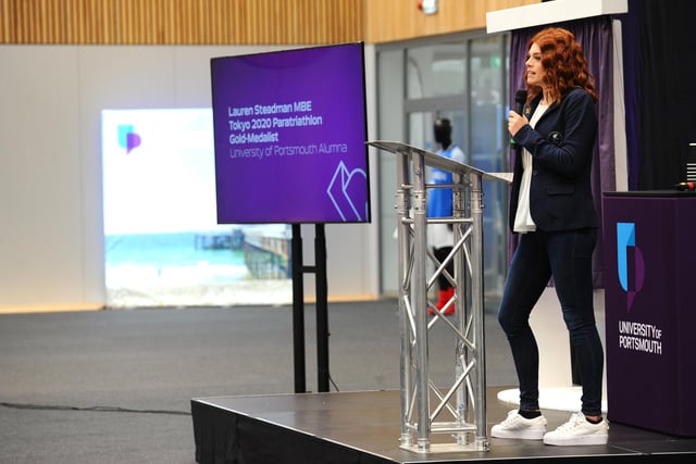 Lauren Steadman MBE officially opened Ravelin Sports Centre in Portsmouth on Friday, March 10.