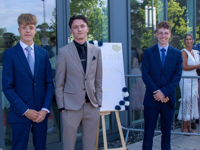 Pupils arriving at the Prom