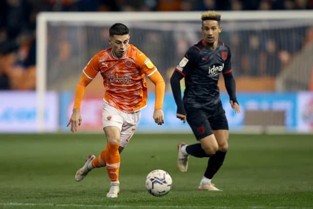 Pompey target Owen Dale in action for Blackpool against West Brom last season. Picture: Clive Brunskill/Getty Images