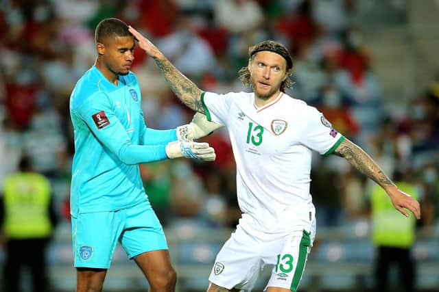 Gavin Bazunu has been on Republic of Ireland duty. Pic: Isabel Infantes/PA Wire.