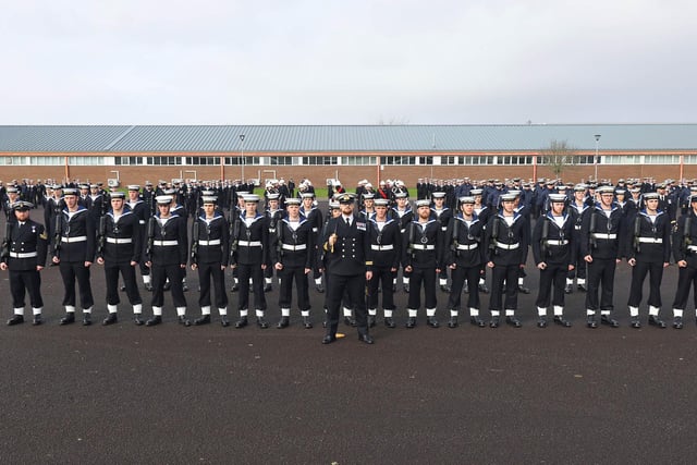 Ceremonial Divisions at HMS Sultan.