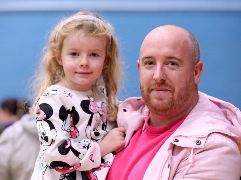 Greg Parker and his daughter, Imogen, 5. Fareham Indoor Christmas market, Fareham Leisure Centre.
Picture: Chris Moorhouse