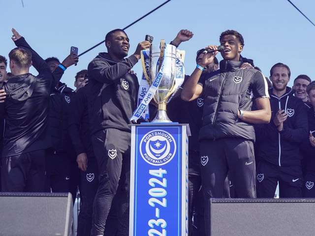 During the Portsmouth FC and Portsmouth Women Champions on the Common, celebrating Pompey’s double title triumph  Images ©Jason Brown +44 7545 760582