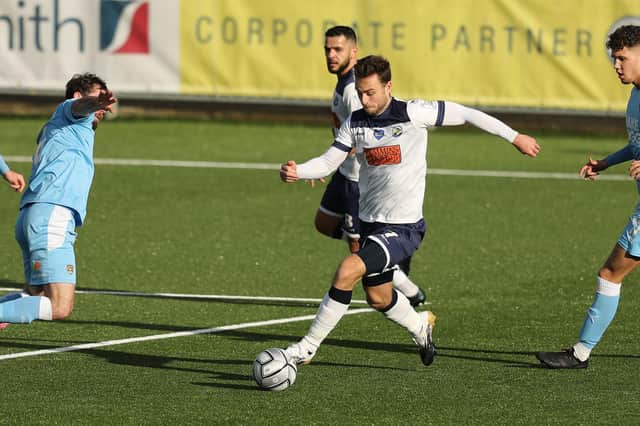 Josh Taylor has left Hawks to sign for National League South rivals Dorking Wanderers. Photo by Dave Haines