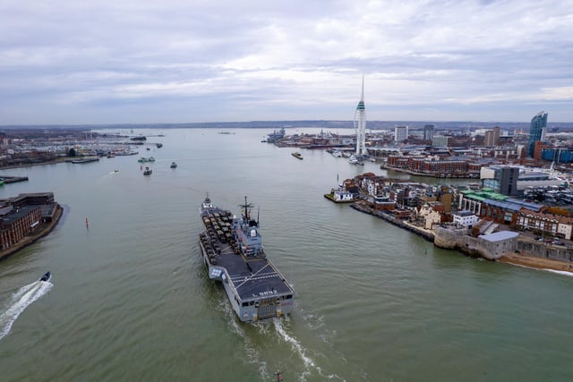 ITS San Giorgio entering Portsmouth Harbour
Photos by Alex Shute