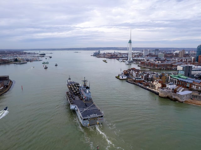 ITS San Giorgio entering Portsmouth Harbour
Photos by Alex Shute