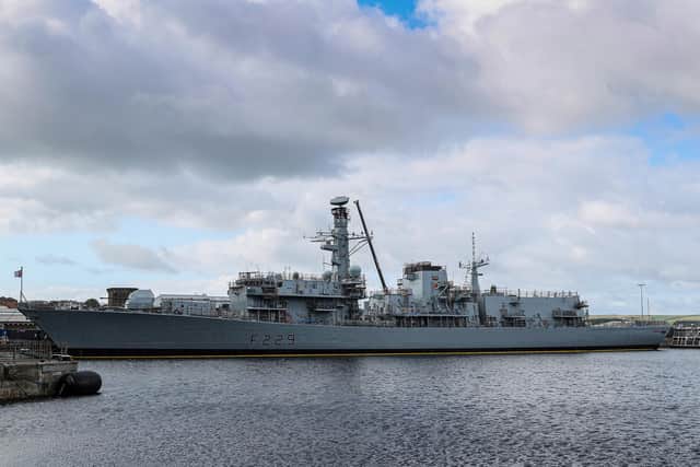 HMS Lancaster alongside in 2 Basin, HMNB Devonport before she departed after a two-year refit. Photo: LPhot Paul Hall