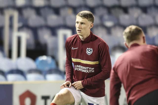 Harry Jewitt-White is one of seven second-year scholars who learnt their Pompey fate last week, with the club still to make the outcome public. Picture: Robin Jones/Digital South