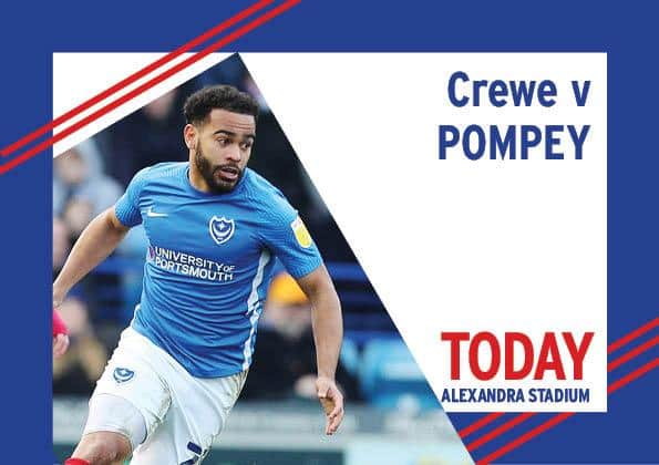 Pompey travel to Crewe today in League One